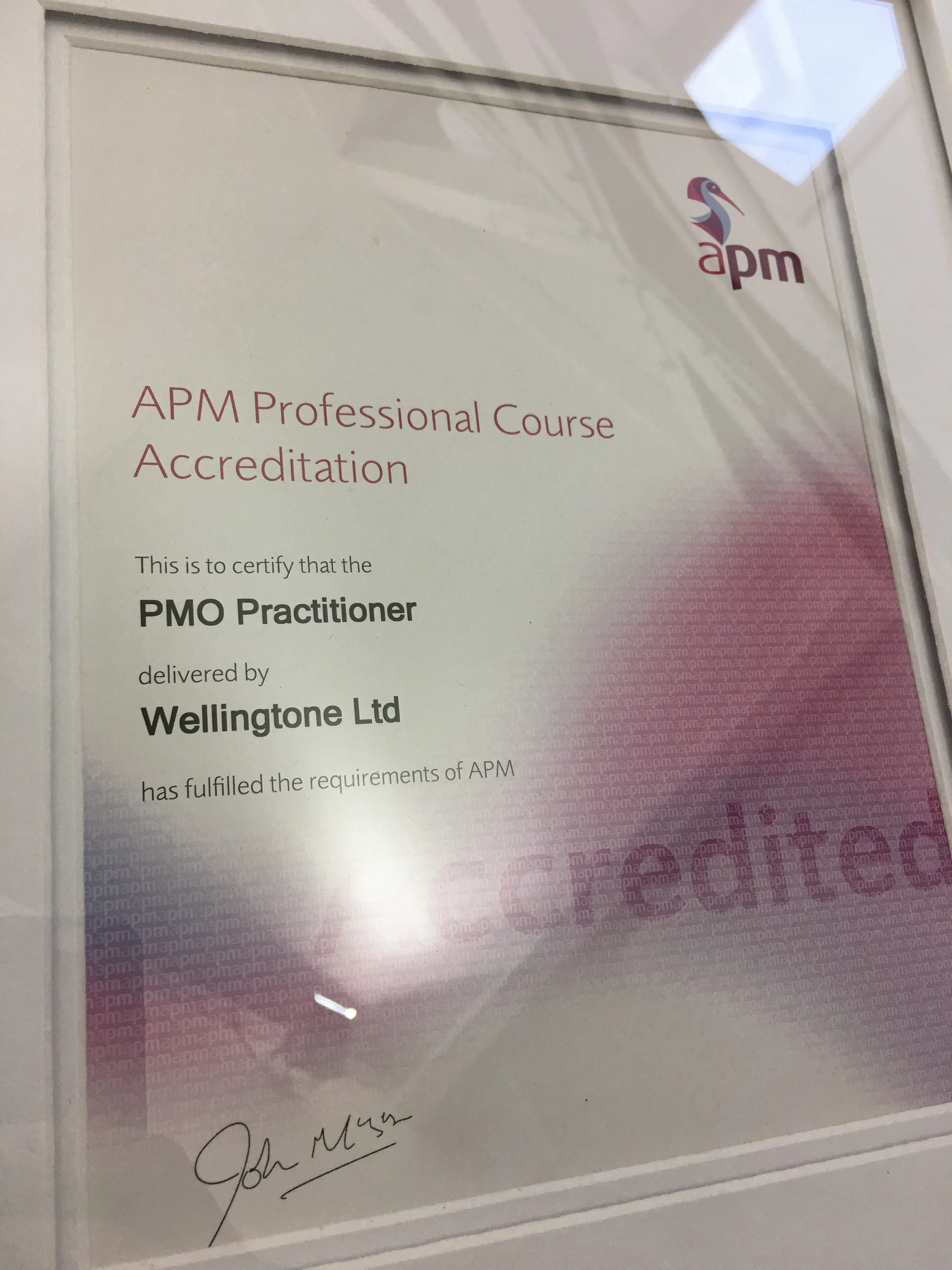 APM Accredited PMO Practitioner